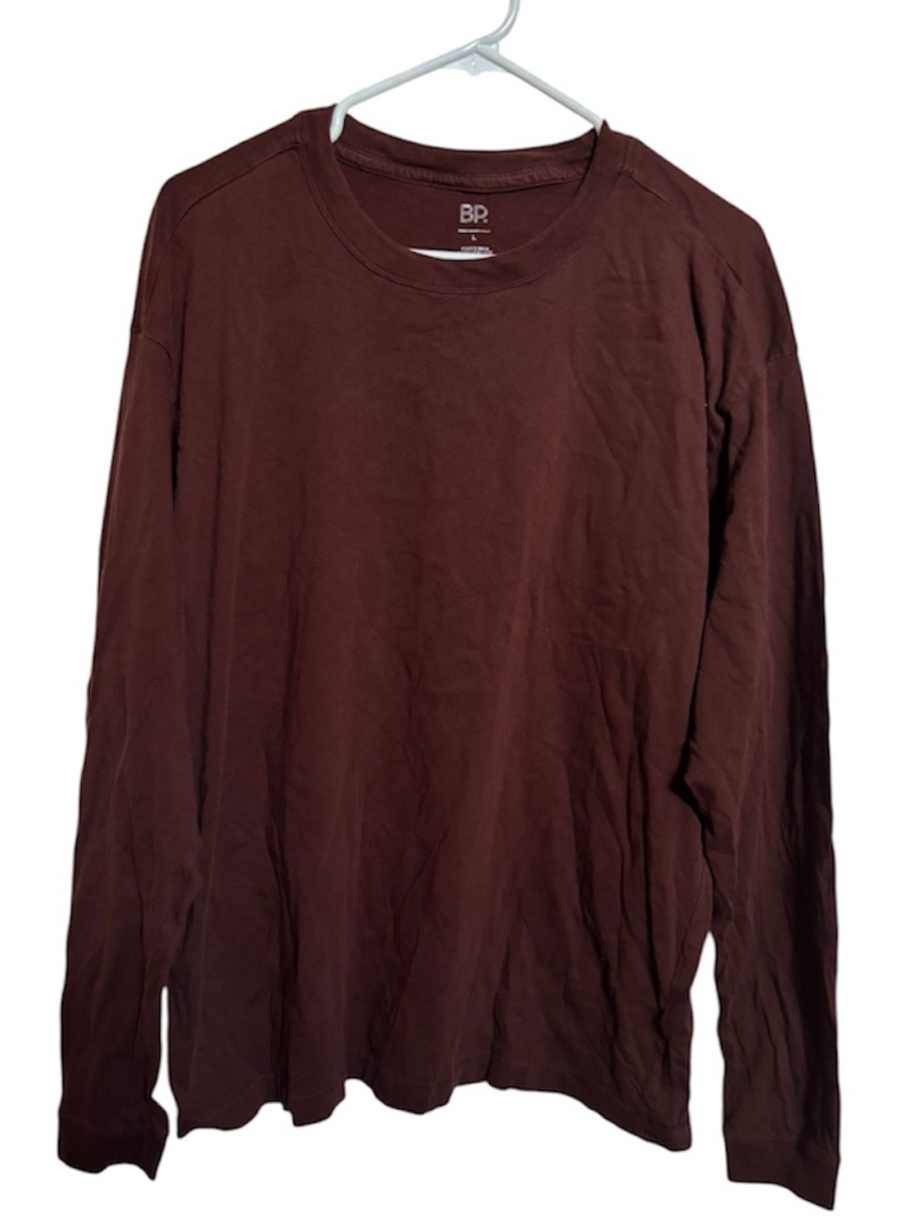 BP Men’s Long-Sleeve Crewneck Shirt - Maroon